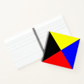 Carnet Drapeau de signalisation maritime Zulu ICS (Intérieur)
