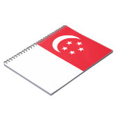 Carnet Drapeau de Singapour (Côté gauche)