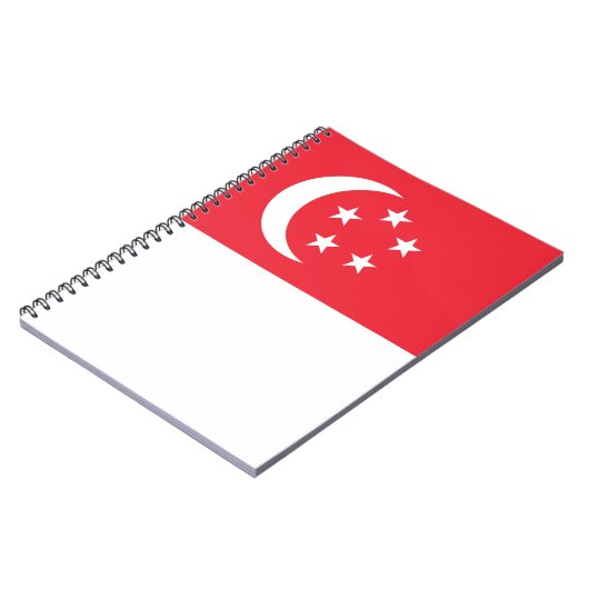 Carnet Drapeau de Singapour (Côté gauche)