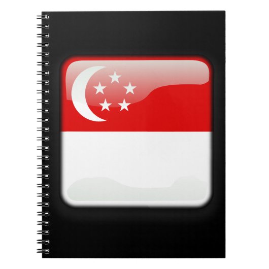 Carnet Drapeau de Singapour (Devant)