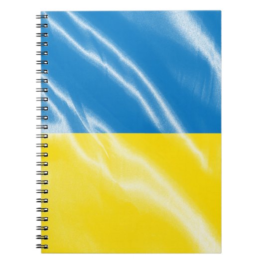 Carnet Drapeau de soie ukrainien (Devant)