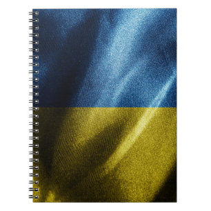 Carnet Drapeau de soie ukrainien