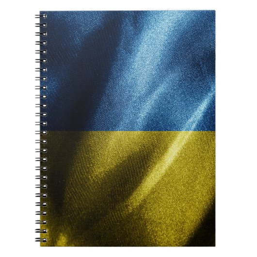 Carnet Drapeau de soie ukrainien (Devant)