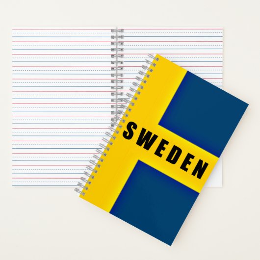 Carnet Drapeau de Suède (À l'intérieur)