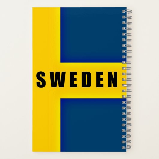 Carnet Drapeau de Suède (Verso)