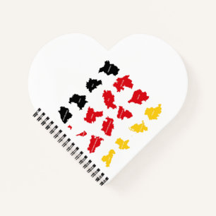 Carnet Drapeau des États allemands