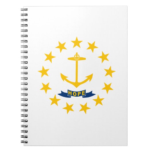 Carnet Drapeau d'État de Rhode Island (Devant)