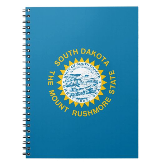 Carnet Drapeau d'État du Dakota du Sud (Devant)