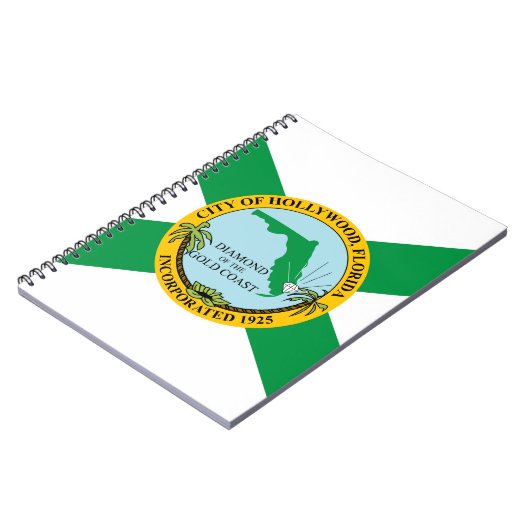 Carnet Drapeau d'Hollywood, Floride (Côté gauche)