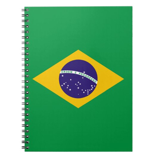 Carnet Drapeau du Brésil Bandeira do Brasil (Devant)