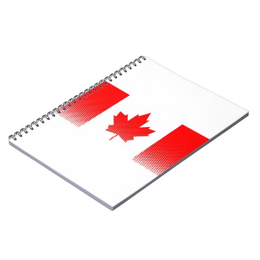 Carnet Drapeau Du Canada À Effet Halfton (Côté gauche)