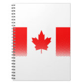 Carnet Drapeau Du Canada À Effet Halfton (Devant)