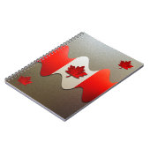 Carnet Drapeau du Canada-Chrome par Shirley Taylor (Côté gauche)