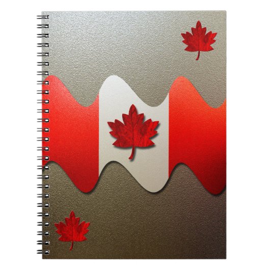Carnet Drapeau du Canada-Chrome par Shirley Taylor (Devant)