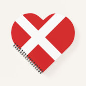 Carnet Drapeau du Danemark (Devant)