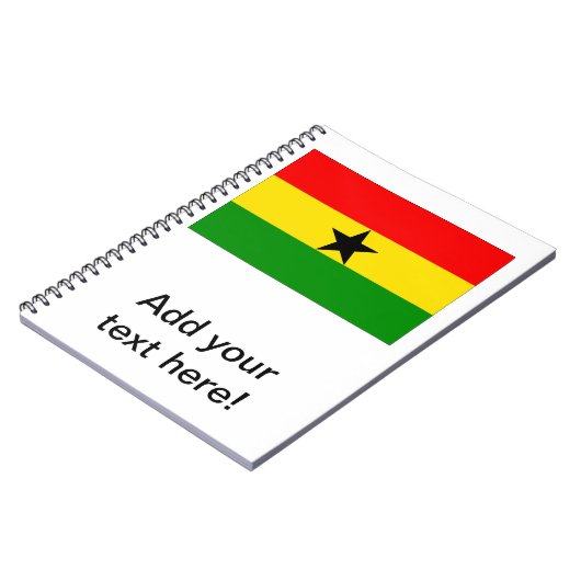 Carnet Drapeau du Ghana (Côté gauche)