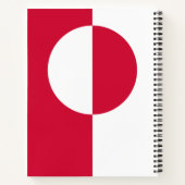 Carnet Drapeau du Groenland (Dos)