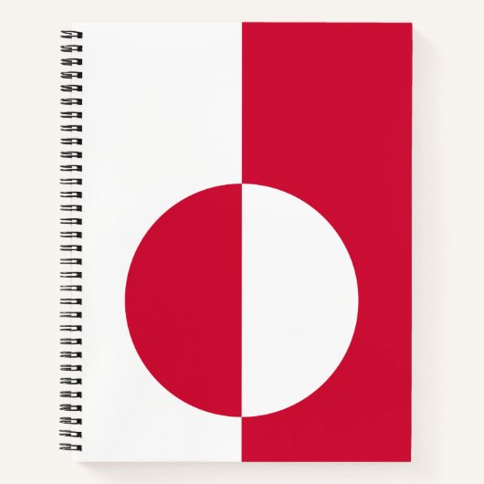 Carnet Drapeau du Groenland (Devant)