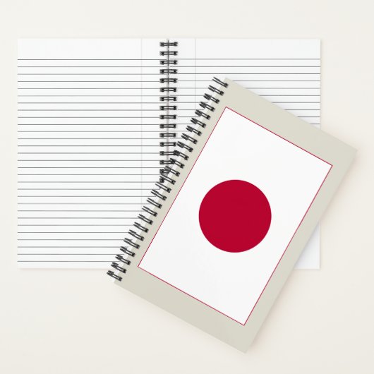 Carnet Drapeau du Japon : Hinomaru, Nisshōki, Red Rising (À l'intérieur)