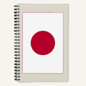 Carnet Drapeau du Japon : Hinomaru, Nisshōki, Red Rising (Recto)