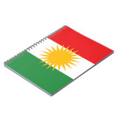 Carnet Drapeau du Kurdistan (le Kurdistan ou l'Alaya (Côté gauche)