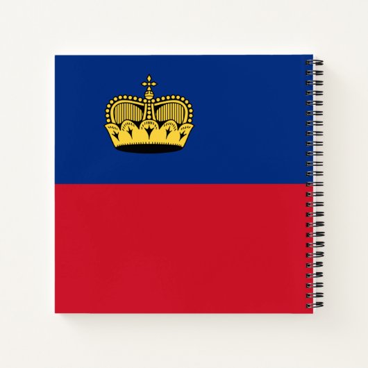 Carnet Drapeau du Liechtenstein (Dos)