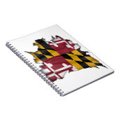 Carnet Drapeau du Maryland dessous (Côté Droit)