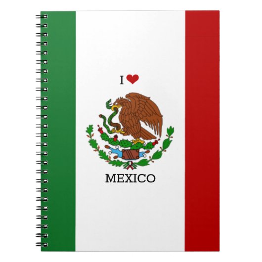 Carnet Drapeau du Mexique (Devant)