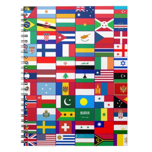 Carnet Drapeau du monde (Devant)