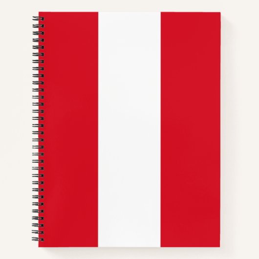 Carnet Drapeau du Pérou (Devant)