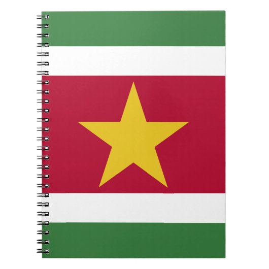 Carnet drapeau du Suriname (Devant)