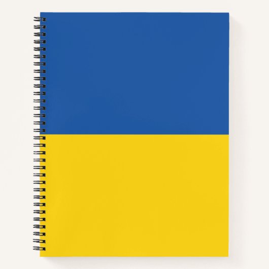Carnet Drapeau d'Ukraine (Devant)