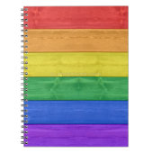 Carnet Drapeau en bois de SlipperyJoe's pride couleurs ar (Devant)
