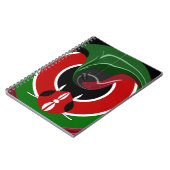 Carnet Drapeau Fluid Kenyan : Un design moderne (Côté gauche)