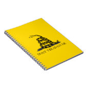 Carnet Drapeau Gadsden jaune classique Ne marchez pas sur (Côté Droit)