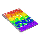Carnet Drapeau gay pride Bokeh (Côté Droit)
