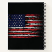 Carnet Drapeau Grunge U.S.A (Dos)