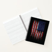 Carnet Drapeau Grunge U.S.A (Intérieur)
