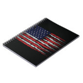 Carnet Drapeau Grunge U.S.A (Côté gauche)