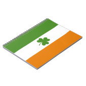 Carnet Drapeau irlandais de la Saint Patrick avec Shamroc (Côté gauche)