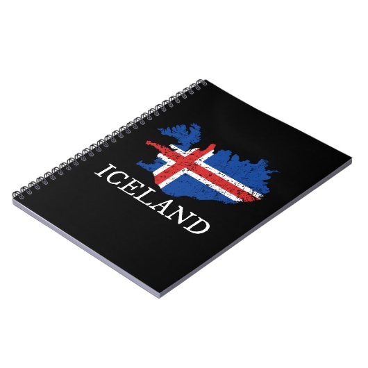 Carnet Drapeau Islande (Côté gauche)