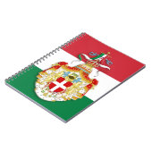 Carnet Drapeau italien avec insigne du Royaume d'Italie (Côté gauche)