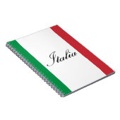 Carnet Drapeau italien - drapeau de l'Italie - l'Italie (Côté Droit)