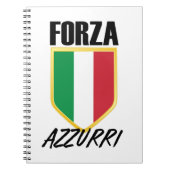 Carnet Drapeau italien Forza Azzurri (Devant)