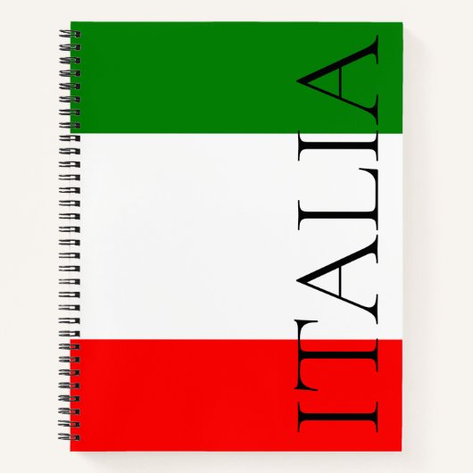 Carnet Drapeau italien grande ITALIE (Devant)