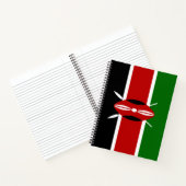 Carnet Drapeau kényan (Kenya) (Intérieur)