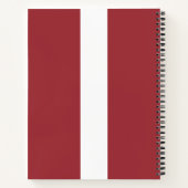 Carnet Drapeau letton (Lettonie) (Dos)