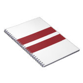 Carnet Drapeau Lettonie (Côté Droit)