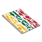 Carnet Drapeau lituanien fait de poisson - Design de pêch (Côté Droit)