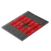 Carnet Drapeau marocain en bois (Côté gauche)